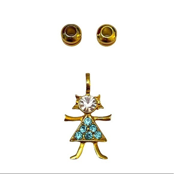 Vintage Charm Traditional Girl Aqua - Picture 2 of 4